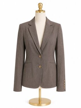 Covington Charcoal Tailored Blazer – Classic Career Core Jacket